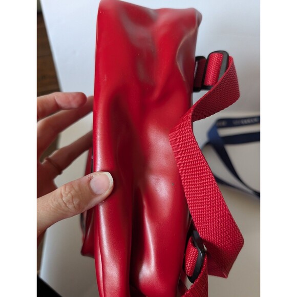 Fred Is Red Bad Kitty Vinyl Leather Red Small Backpack Purse main image 6